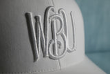 Trucker Hat White Puff